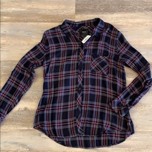 NWT HUNTER PLAID RAILS FLANNEL LARGE
